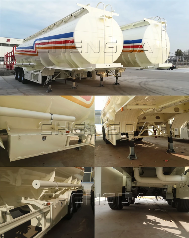 42000 liters fuel tanker semi trailer