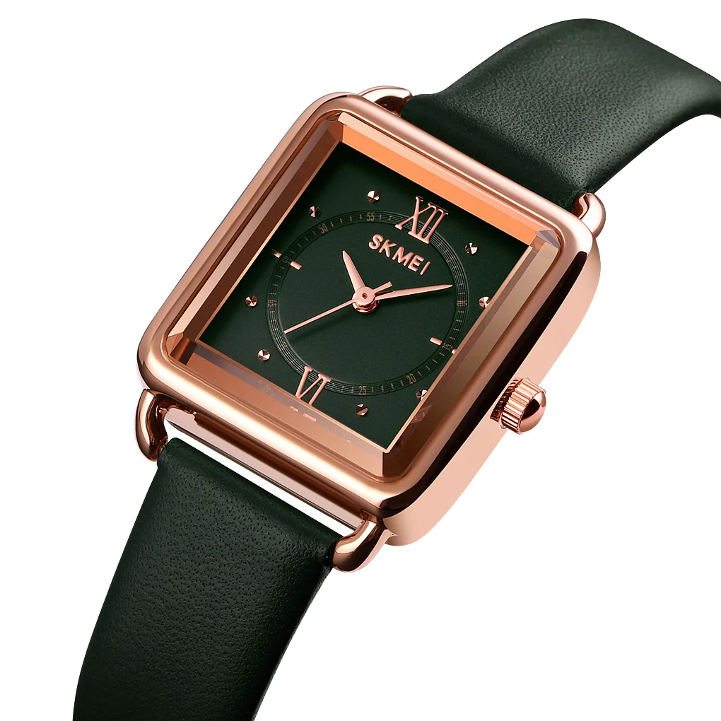 

SKMEI 1702 Women's Classic Japan Movt Diamond Quartz Leather Strap Watches