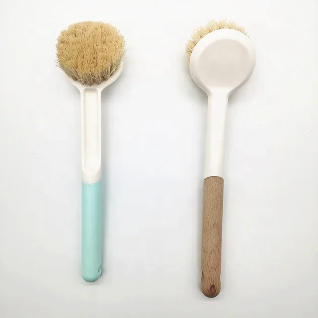 

Free shipping ECO friendly Natural Sisal fiber Solid wood handle Dish and Pot cleaning brush