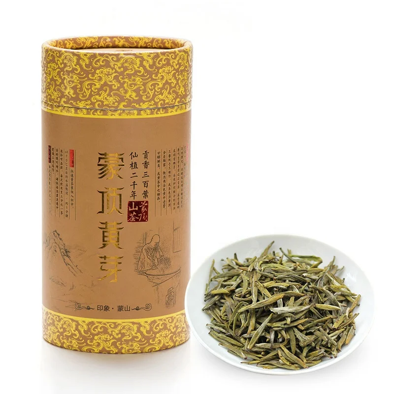 
Chinese Famous Yellow Tea Mengding Huangya Yellow Buds Tea 