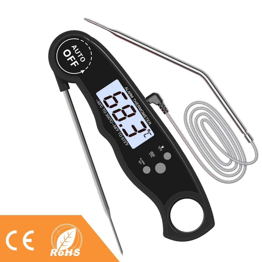 

2020 Newest Dual- Probe digital meat thermometer with Alarm function