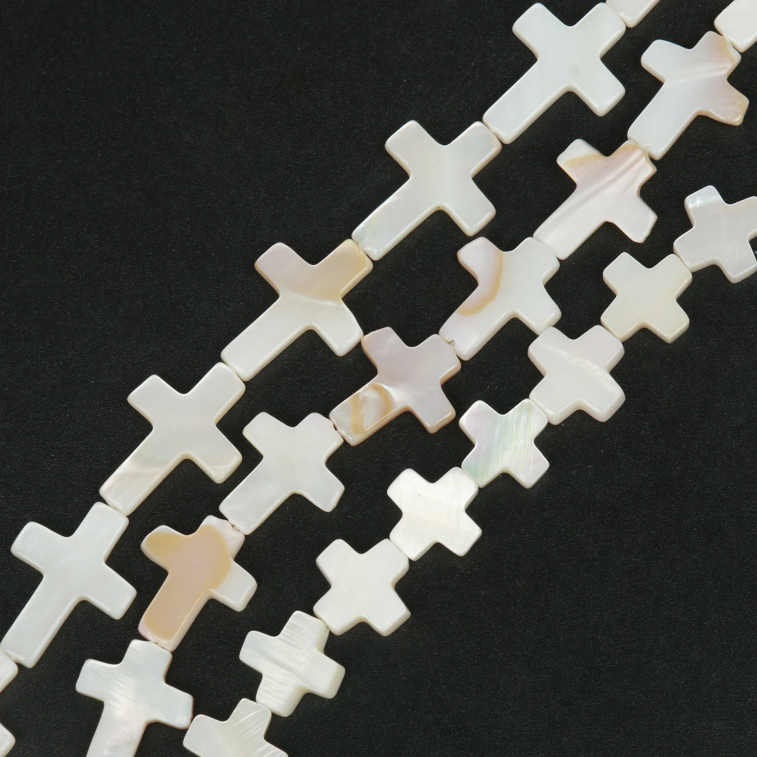 

Natural White Cross Shape Freshwater Mother Of Pearl Shell Spacer Beads For Jewelry Making DIY Bracelet Necklace