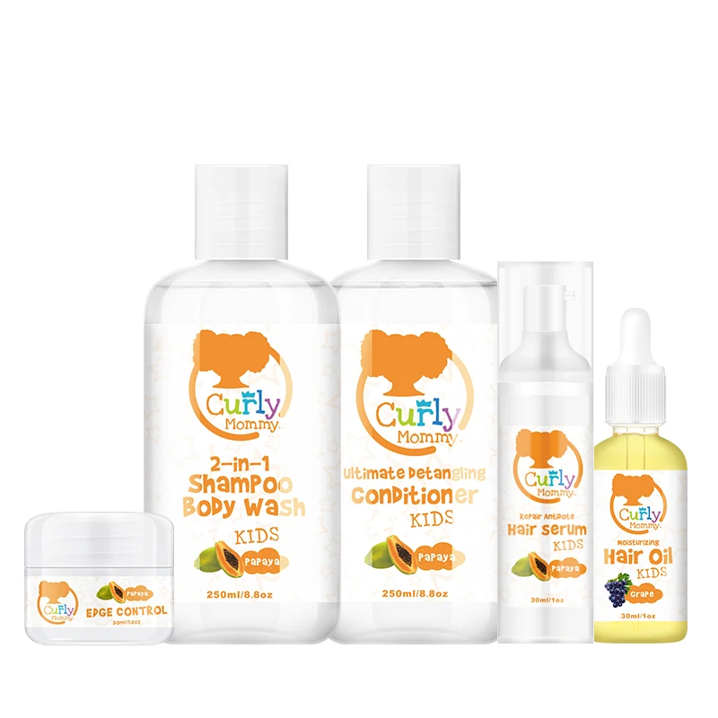 

Curlymommy Private Label Sultfate Free Organic Refreshing And Moisturizing 2In1 Baby Shampoo Sets