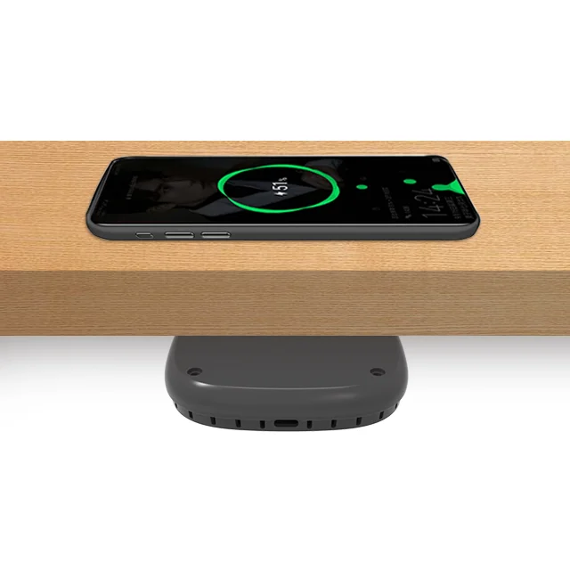 

2021 new arrival under table invisible wireless charger 10W long distance 35mm fast charging