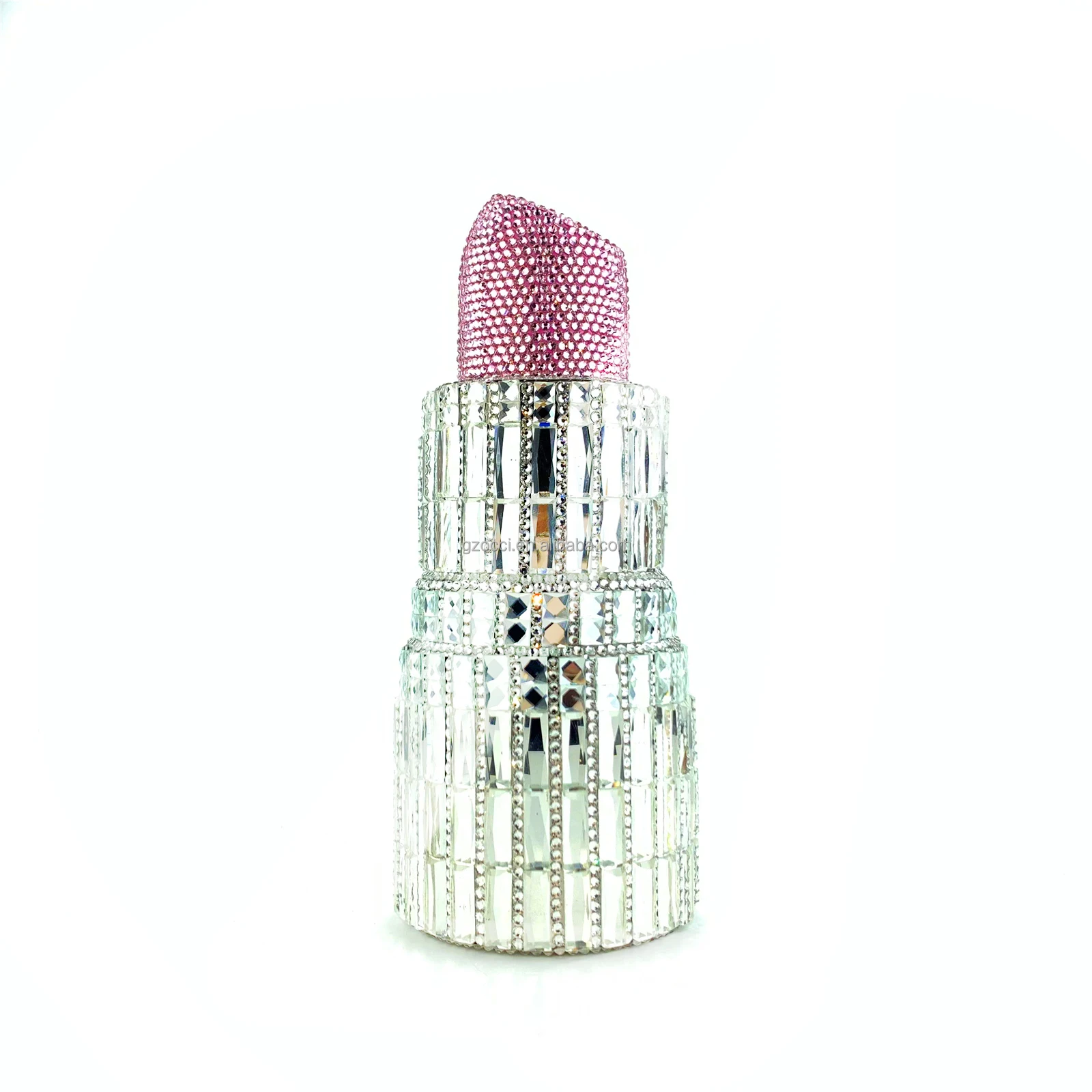 

OC4261 High Quality Evening Bag Handmade Lipstick Crystal Women Clutch Purse, Custom any color