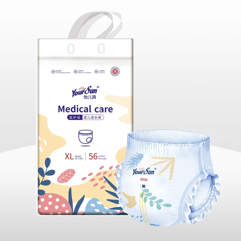 

Japan quality Q type baby pants pull up baby diapers without leakage
