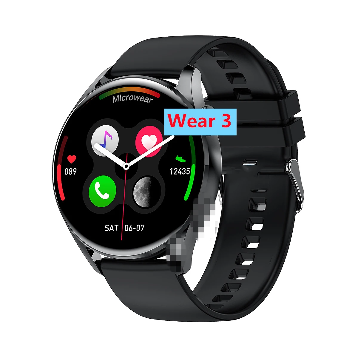 

smart watch wear 3 IP68 waterproof custom watch face heart rate music and other functions for android smart watch