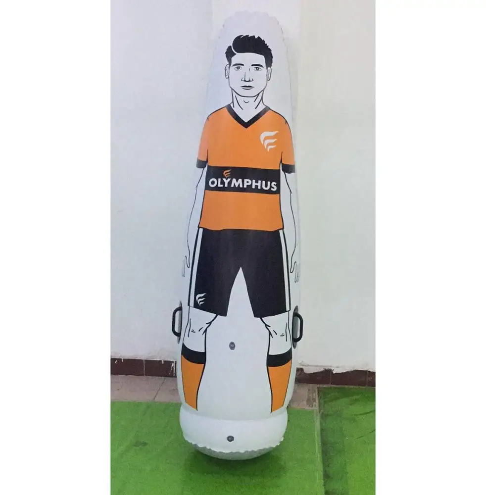 

PVC inflatable training dummy for football and soccer, Air Body Inflatable Goalkeeper with logo printing, White & black or customized colors