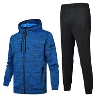 

wholesale customized Men Hooded Jacket Sweatsuit Sports Suits New Sportswear Men's Jogger Sets