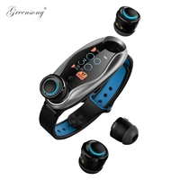 

NEW PRODUCT tws fitness smart watch with bluetooth earbuds earphone heart rate monitor good price