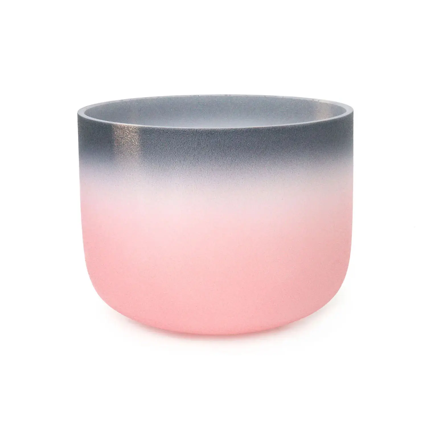 Raysen QCB-1 Black Pink Gradient Frosted High Purity Quartz Crystal Singing Bowl Yoga Sound Therapy Musical Instrument Accessory