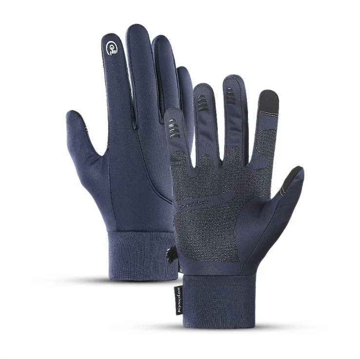 

Waterproof Warm Bike Gloves Men Women Driving Running Cycling Texting Winter Warm Touch Screen Gloves, Gray, pink, royal blue, black