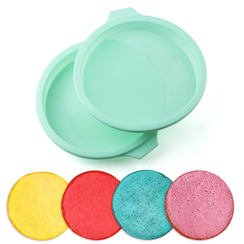 

Wholesale 6 inches Silicone Cake Mold Four Pieces One Set Mousse Layered Round Cake Baking Supplies