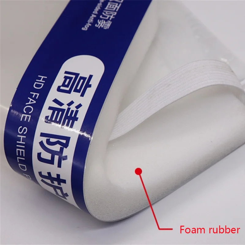 
China Factory directly Safety Certification reusable full cover protection Face Shield Clear Transparent anti-fog PET 