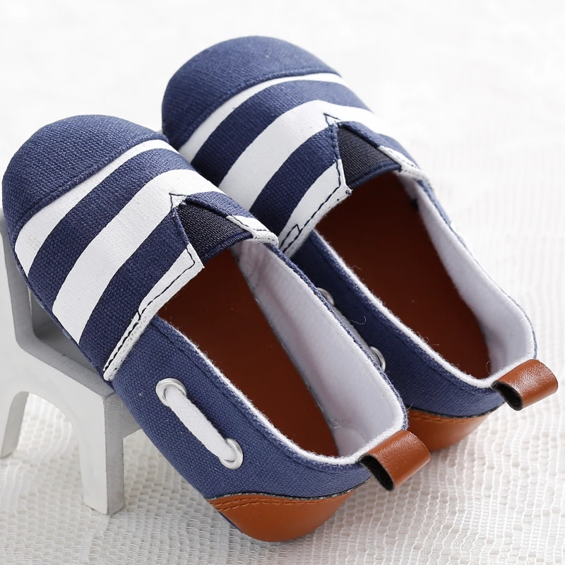 

China Factory infant Baby Canvas shoes soft-sole 0-18months Toddler baby shoes for Boy and Girl