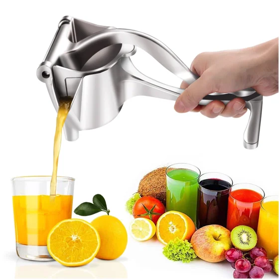

Aluminum Alloy Hand Press Orange Pomegranate Detachable Fruit Juicer, Heavy Duty Manual Lemon Lime Juice Squeezer