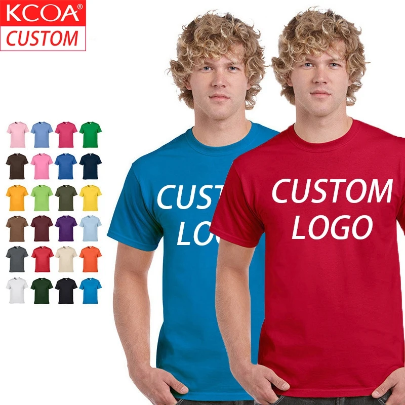 

2020 KCOA European Size Plain Colors 180grams 100% Cotton Blank Custom Printing Men T Shirt, 34 colors or custom colors