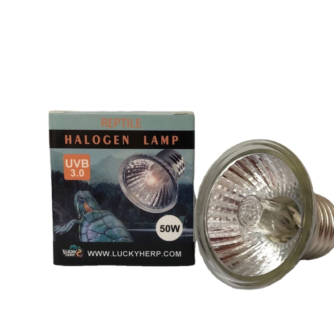 

Factory price 25w 50w 75w uva uvb3.0 halogen lamp heat bulb for reptile, White