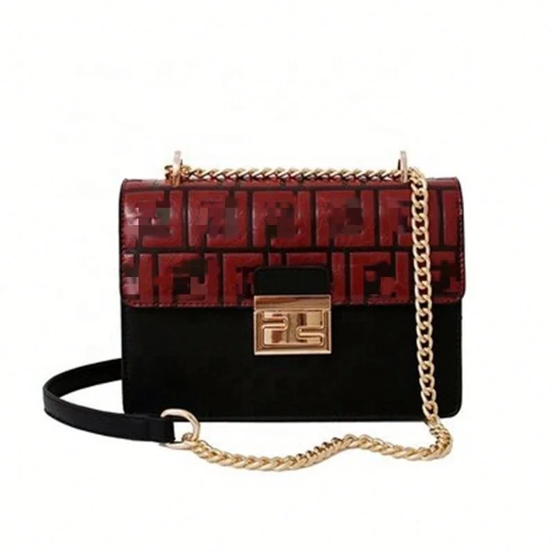 

Luxury Designer Letter F Printed Handbags, Gray/burgundy/green/brown/blue