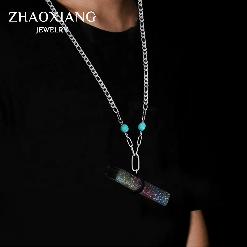

Necklaces Pendants For Men Women Hip Hop Chain For E-Cigarette Jewelry Holder For Vaped