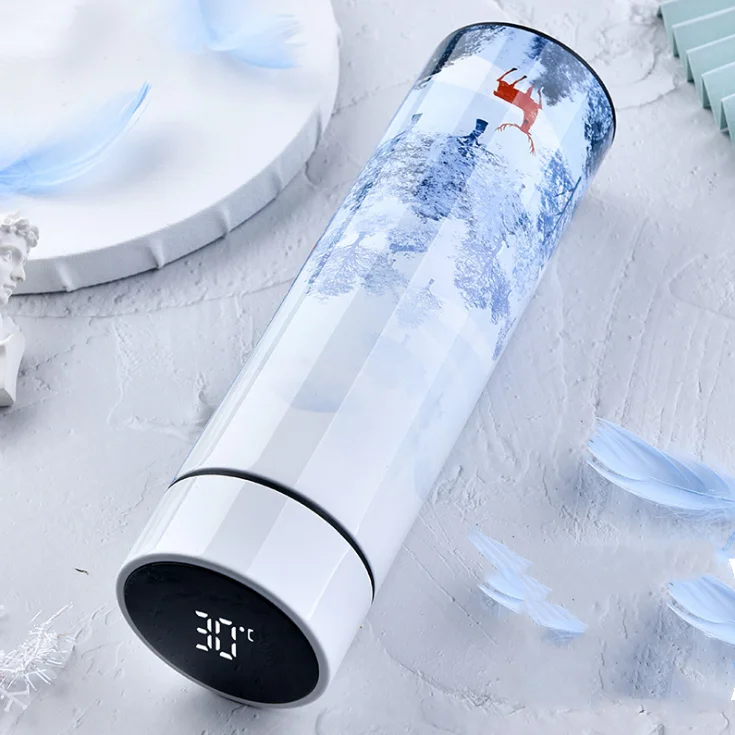 

Edelstahl Isolierte Smart Kaffee Wasser flasche Thermoskanne Vakuum flasche, Customized color