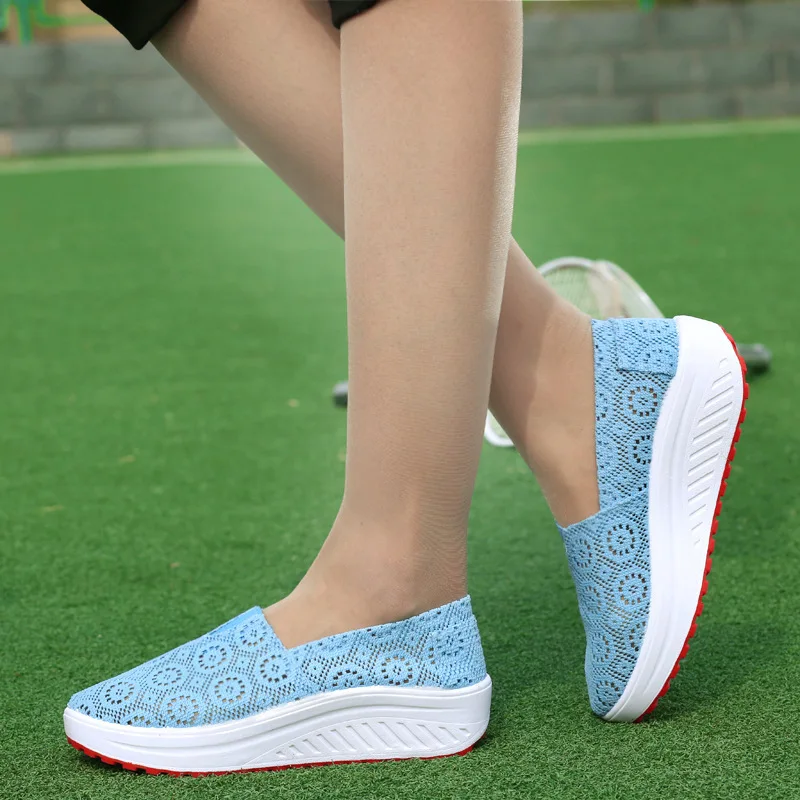 

Factory price platform sneakers casual footwear ladies wedge heel women shoes, Many colors