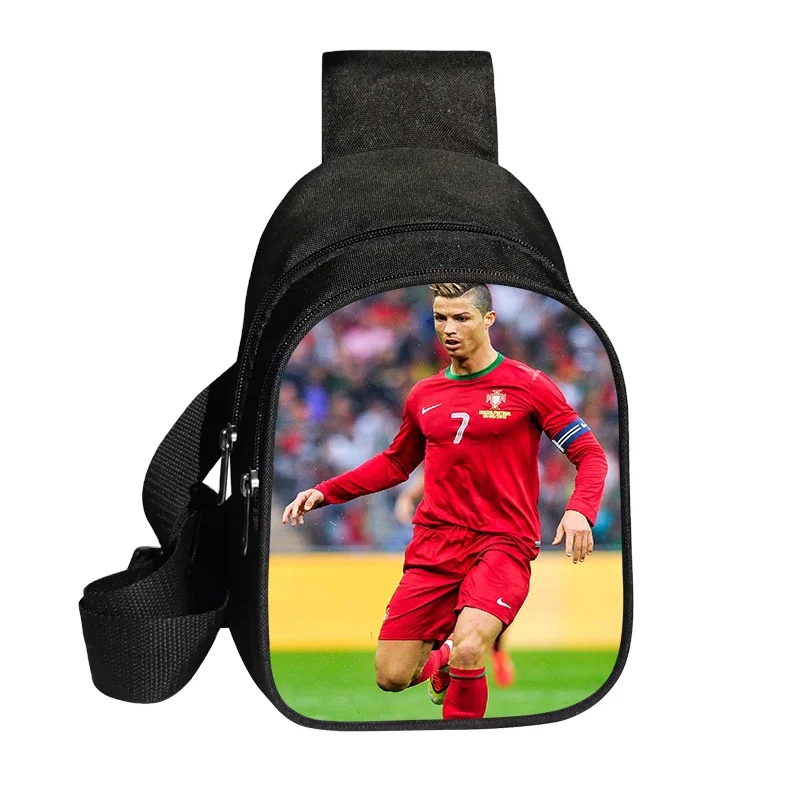 

New sports stars printed men's chest bag polyester cross-body bag James Cristiano RonaldoKobe fashion one-shoulder backpack, Many