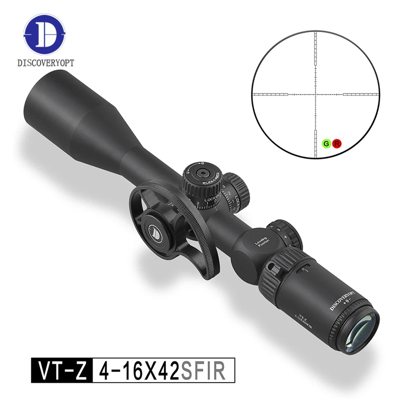 

Discoveryopt 4-16X42 SFIR optical sight scope wire reticle with ring mount Sights