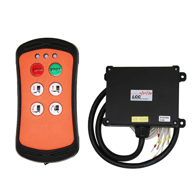 

A400 orange 4 buttons mini controller Industrial wireless remote control switch for car tail lift