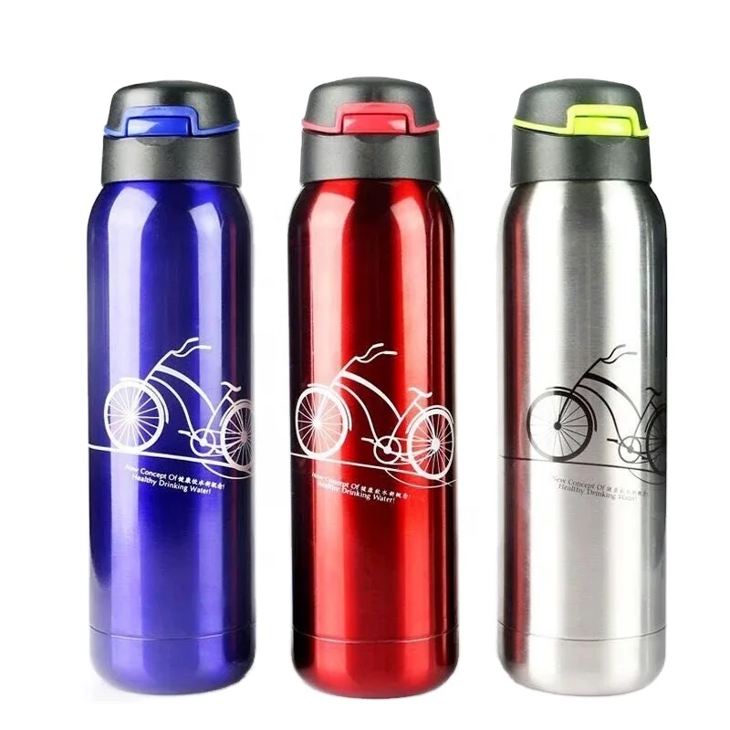 

500ml Food Grade 304 Stainless Steel Double Walled Sport Vacuum custom logo bike drink bottle directly cool water bottle, Customized color acceptable