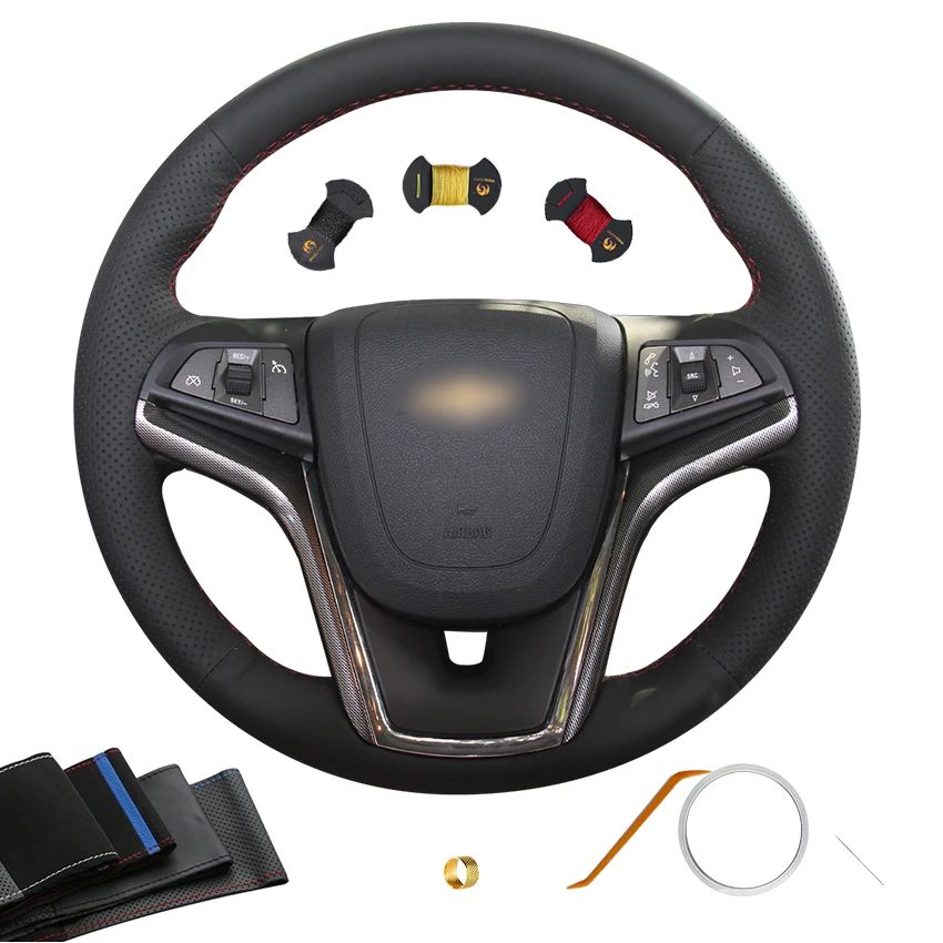 

Hand Stitching Artificial Leather Steering Wheel Cover for Chevrolet Malibu Camaro Volt 2011 2012 2013 2014 2015