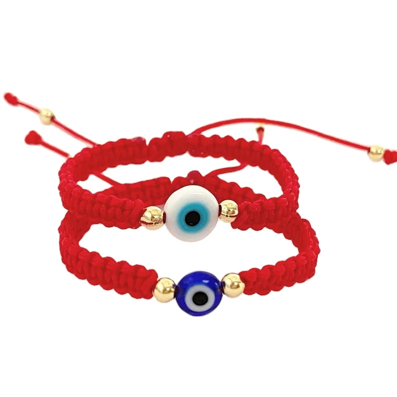 

Handmade Glass Beads Protection Baby Evil Eye Newborn Bracelet For Baby Shower Gift