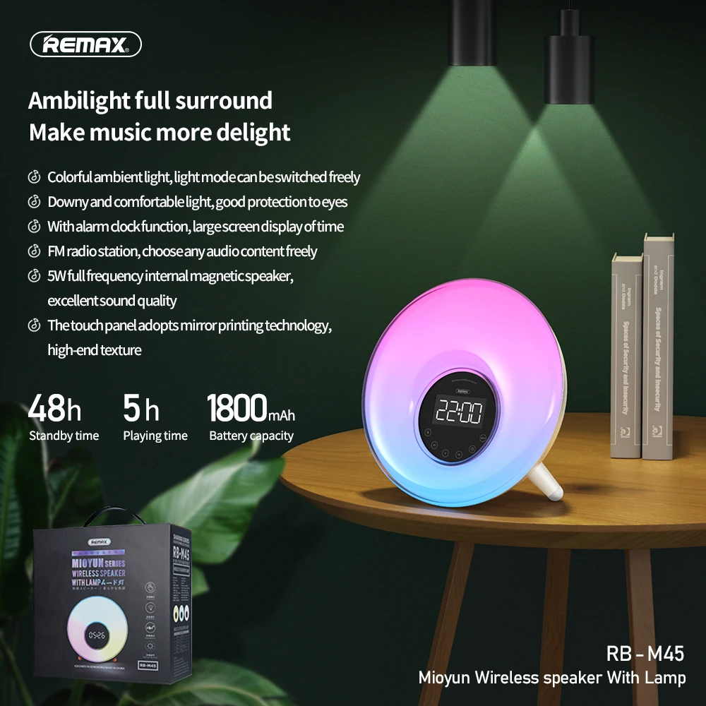 Remax Manufacturers cheap mini portable ipx7 waterproof portable stereo speaker RB-M45 - ANKUX.COM