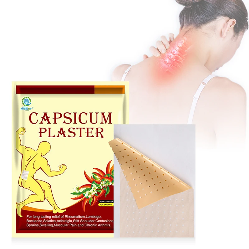 

ISO and Factory Price new product customized pain relief chili plaster chinese herbal hot capsicum plaster for muscles