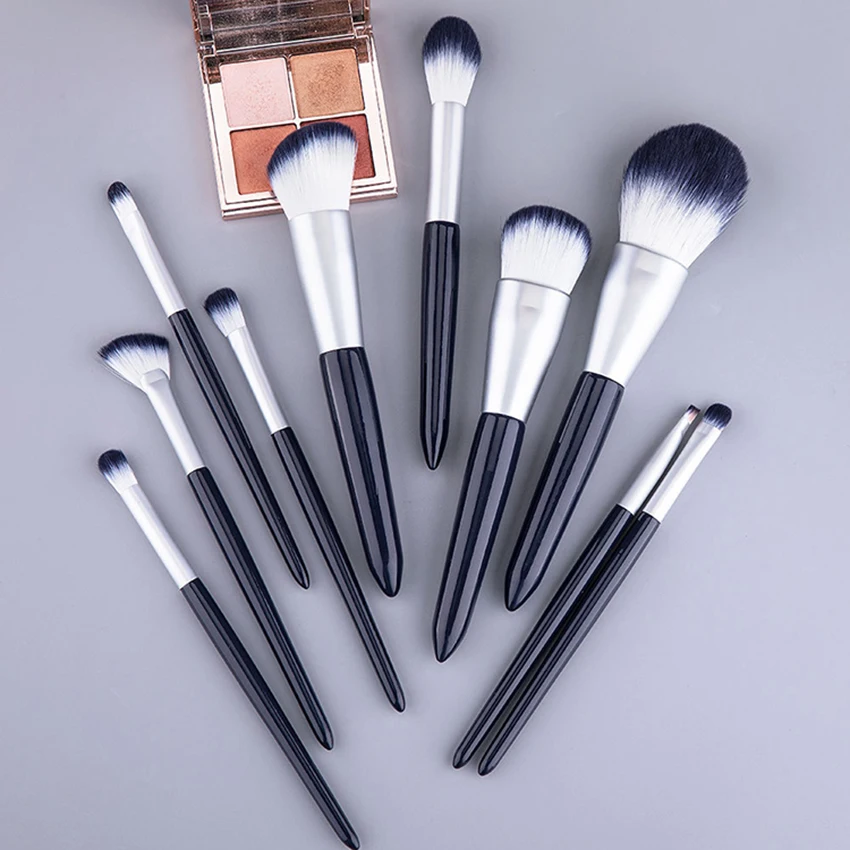 

professional make up powder brush private label cosmetics brushes makeup, Black