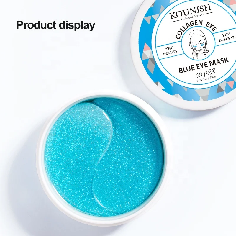 

wholesale remove Dark Circle Natural Sleep patch Blue Hydrogel gel Crystal Collagen Eye Mask