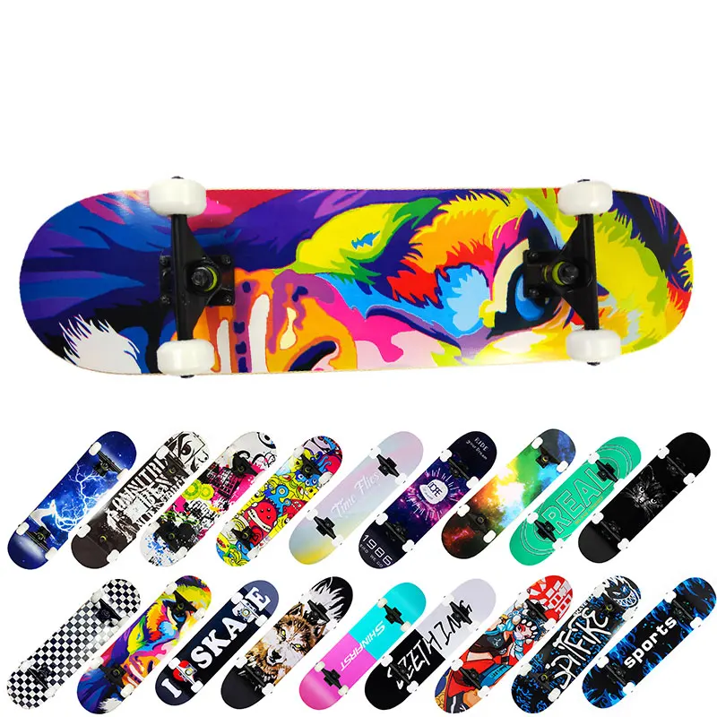 

Cheaper Board Wholesale 80x20cm Double Rocker Skateboard