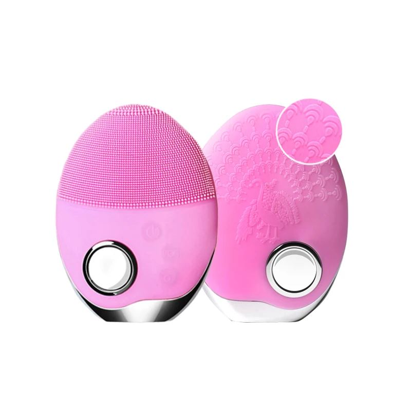 

Dropshipping Waterproof Mini Custom Private Label Electric Facial Cleansing Brush Massager Silicone Facial Cleansing Brush Elect