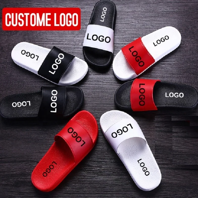 

Customizable Logo Outdoor Indoor Bathroom Non-Slip Slippers Trendy House Slides Slippers