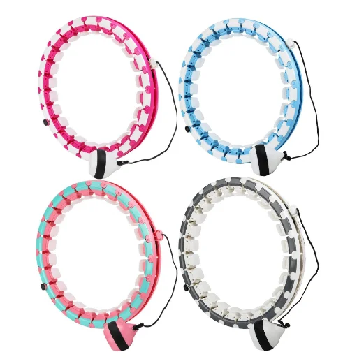 

Fitness Hula Sports Hola Foldable Children Detachable For Adults Weight Loss Digital Counting Smart Hoola ring Hoop, Pink, blue, grey, green