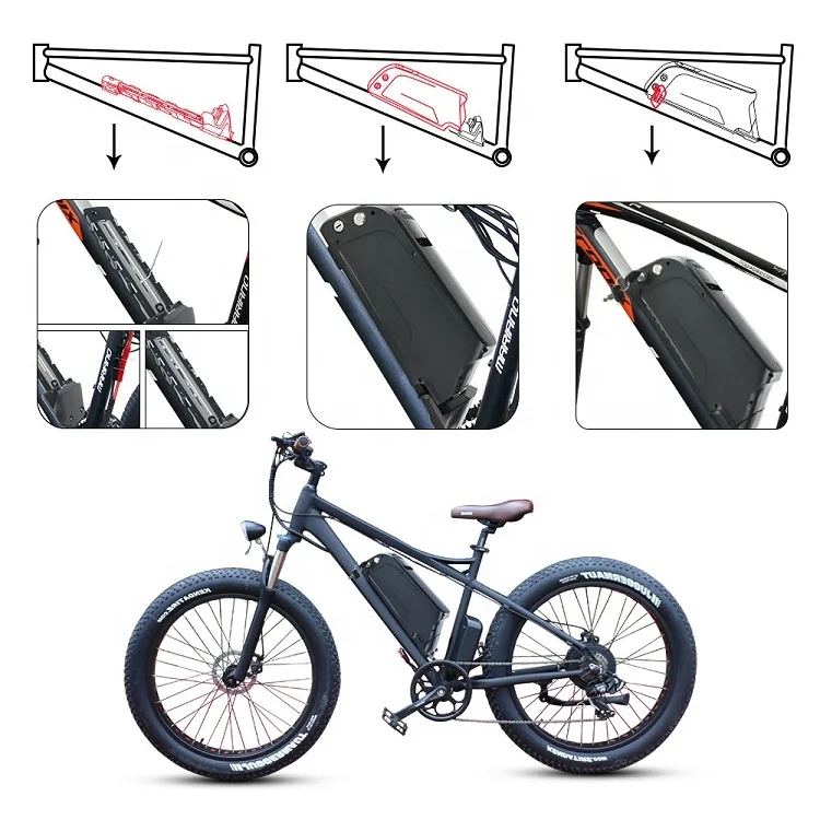 
Dolphin Down Tube Type Electric Bike Li Ion 13Ah 36V 12Ah Lithium Battery 