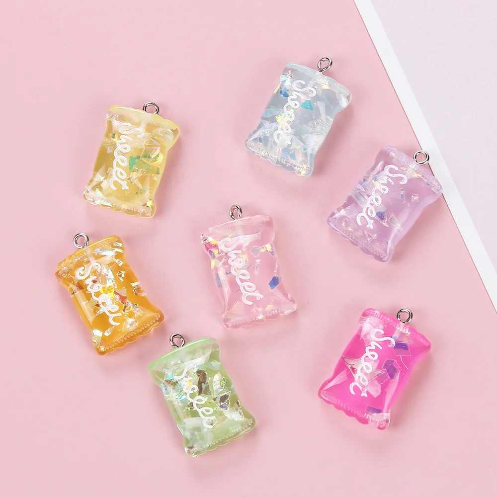 

Fashion Sweet Candy Cute Resin Charms DIY Pendant Charms For Jewelry Necklace Earrings Pendant Decor Accessory, Picture