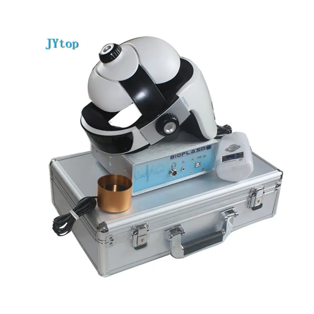 

JYtop 2019 New Non-linear analysis system bio-resonance 9DNLS body health analyzer with massage helmet White