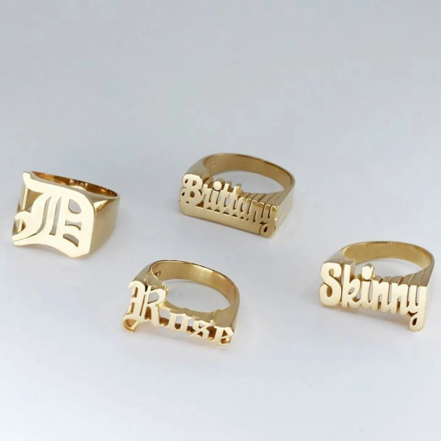 

Custom 3d Name Ring for men Hip-Hop Rock Exaggerated punk finger Ring Unisex gold plated Personalized ring Jewelry Gift