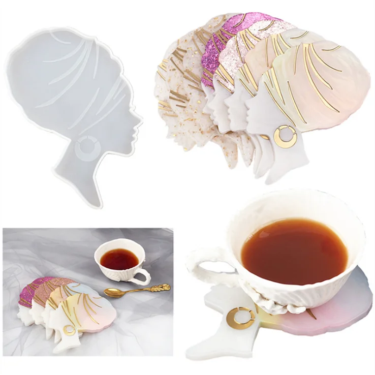 

LOVE'N LV518D 2021 new DIY crystal dropper explosive head female head beauty With irregular mirror silicone mold Rehe