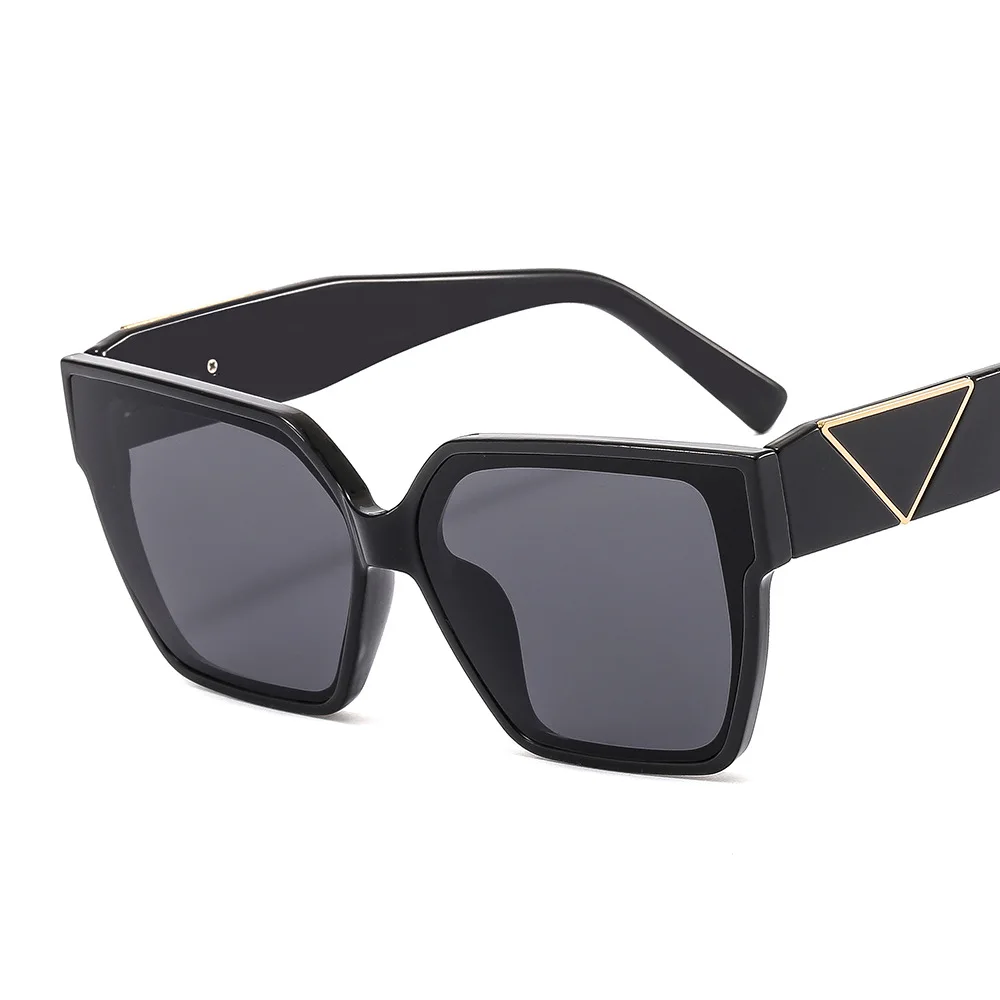 FS5016 2024 Wholesale Designer Trendy Vintage Fashion Retro Big Frame Unisex Custom Rectangle Sunglasses