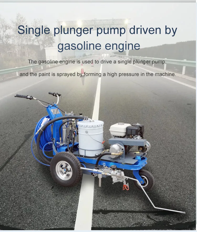 imported hydraulic stepless speed change system driving type road marking machine boiler for sale in malaysia