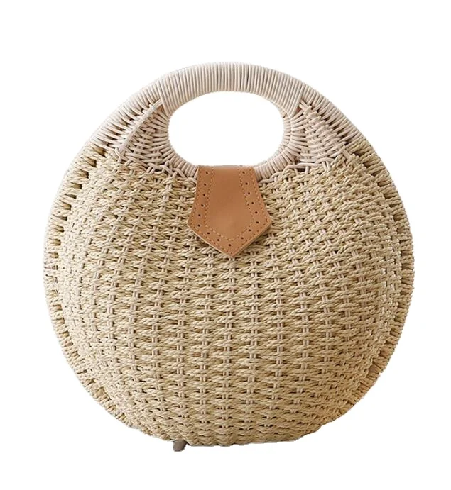 

Manufactory New Design Shoulder rattan Straw Bag Holiday Women beach Bag