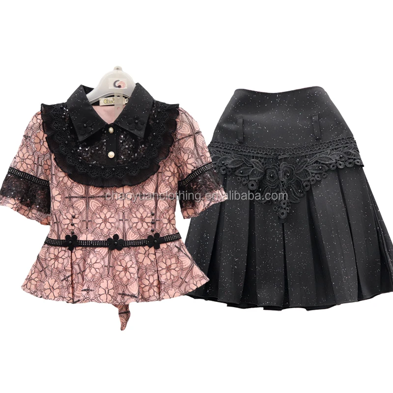 

Children Girls Casual Dress half Sleeve Pink T shirt summer Wear Clothing OEM Wholesale MADE IN China, As pictures show/customized