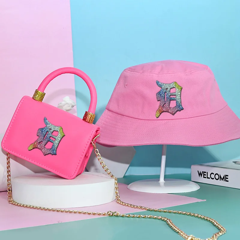 

fashion ladies leather b purse summer detroit bucket hats and purse set women hand bags luxury 2021